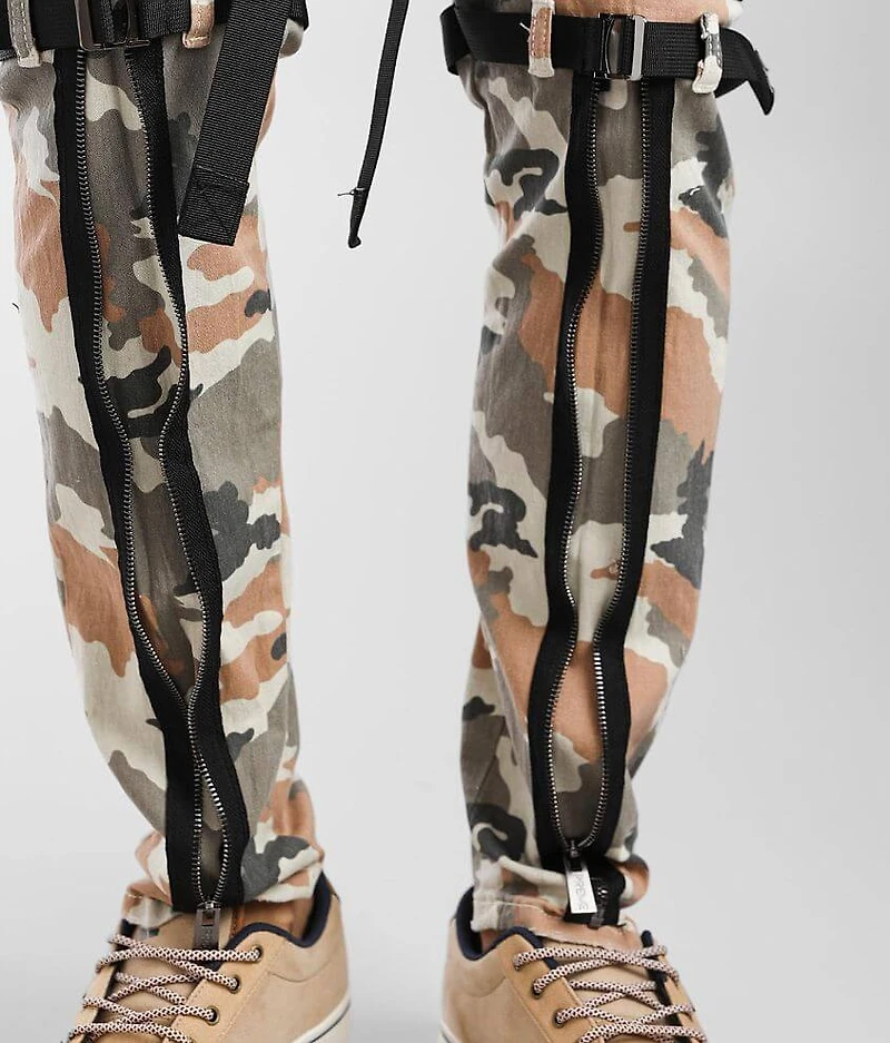 Old Rose Camo Cargo Skinny Stretch Jean
