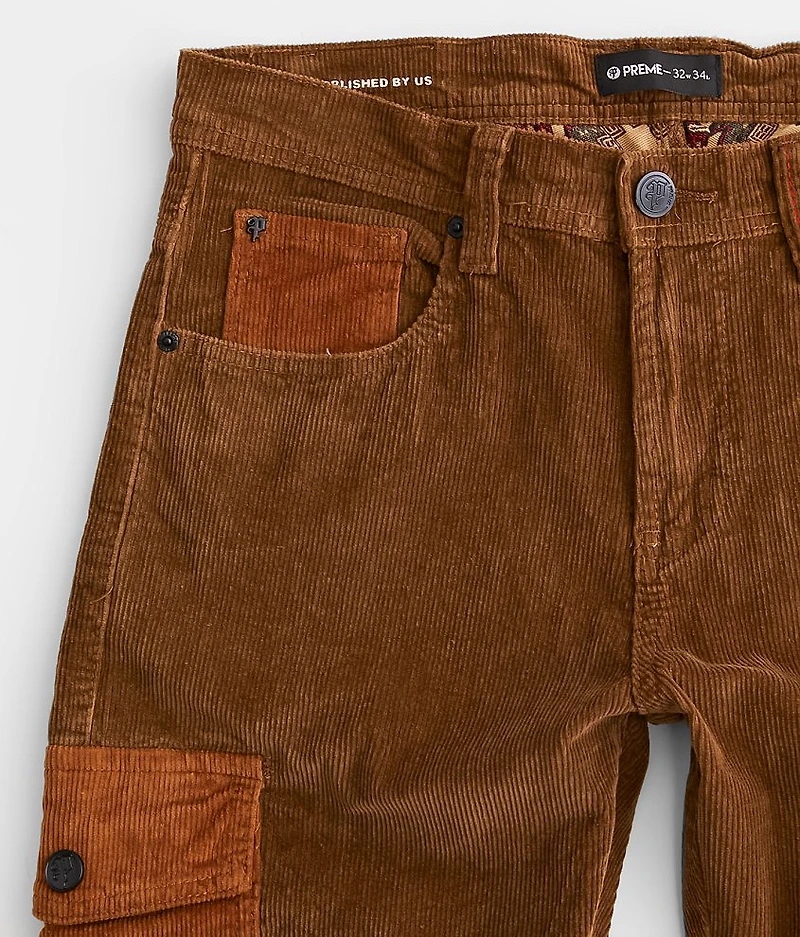 Corduroy Cargo Stacked Jean