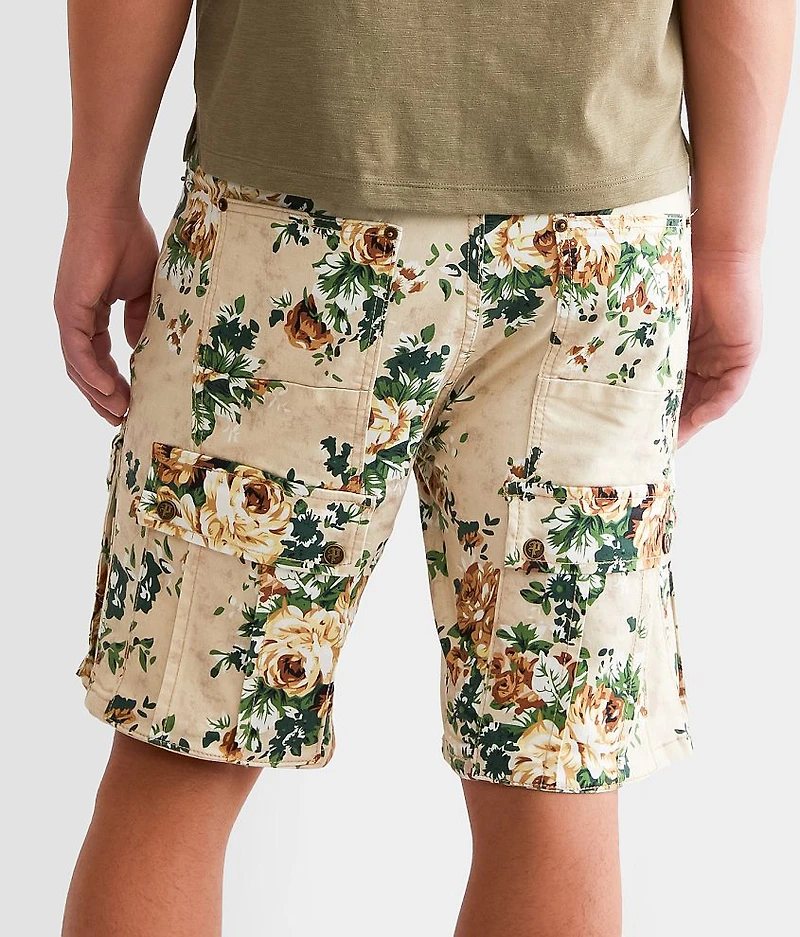 Floral Cargo Stretch Short