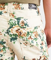 Floral Cargo Stretch Short