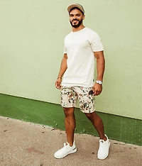 Floral Cargo Stretch Short