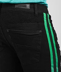 Black Moto Skinny Stretch Jean