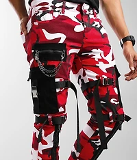 Red Camo Cargo Skinny Stretch Jean