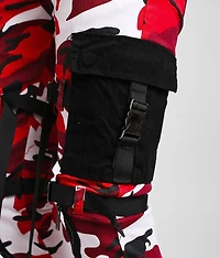 Red Camo Cargo Skinny Stretch Jean