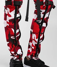 Red Camo Cargo Skinny Stretch Jean