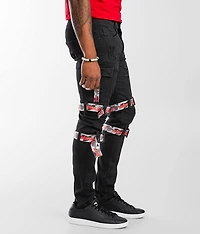 Black Cargo Skinny Stretch Jean