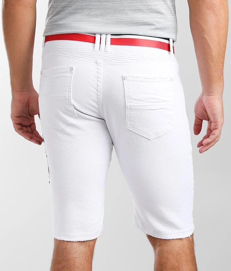 White Stretch Short