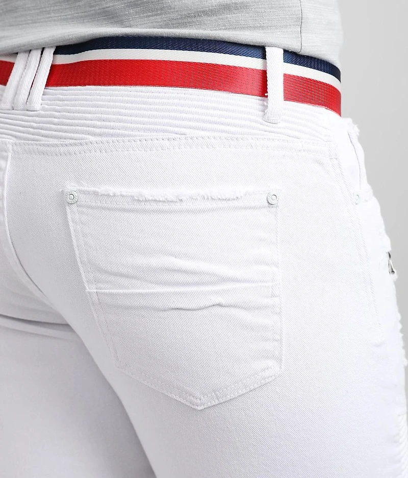 White Stretch Short
