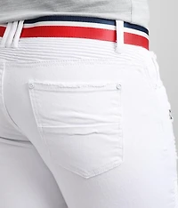 White Stretch Short