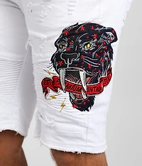 White Stretch Short