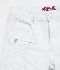 White Stretch Short