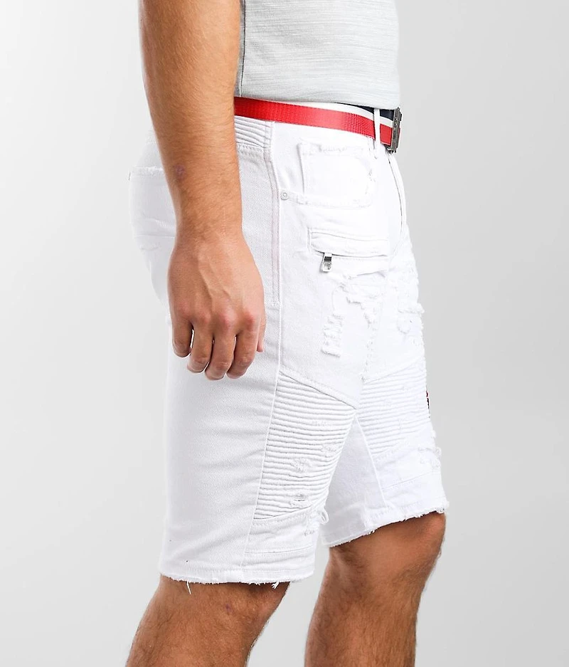 White Stretch Short