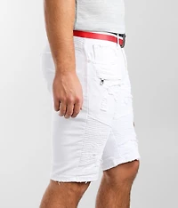 White Stretch Short
