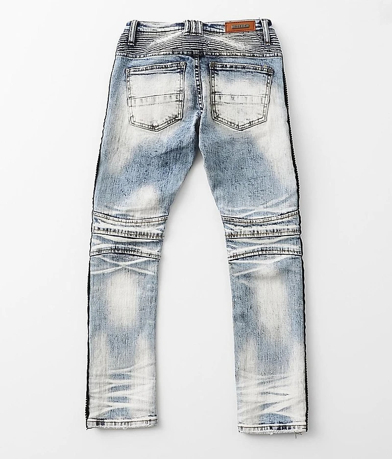 Boys - Indigo Moto Taper Stretch Jean