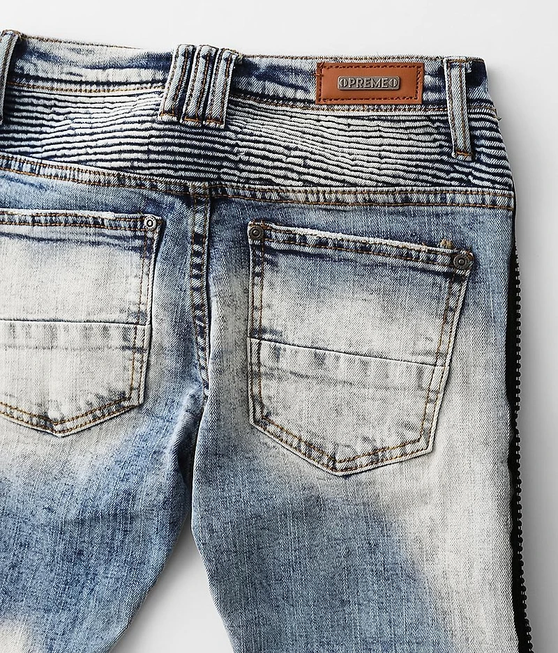 Boys - Indigo Moto Taper Stretch Jean