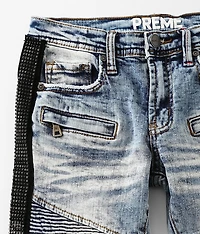 Boys - Indigo Moto Taper Stretch Jean