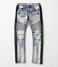 Boys - Indigo Moto Taper Stretch Jean
