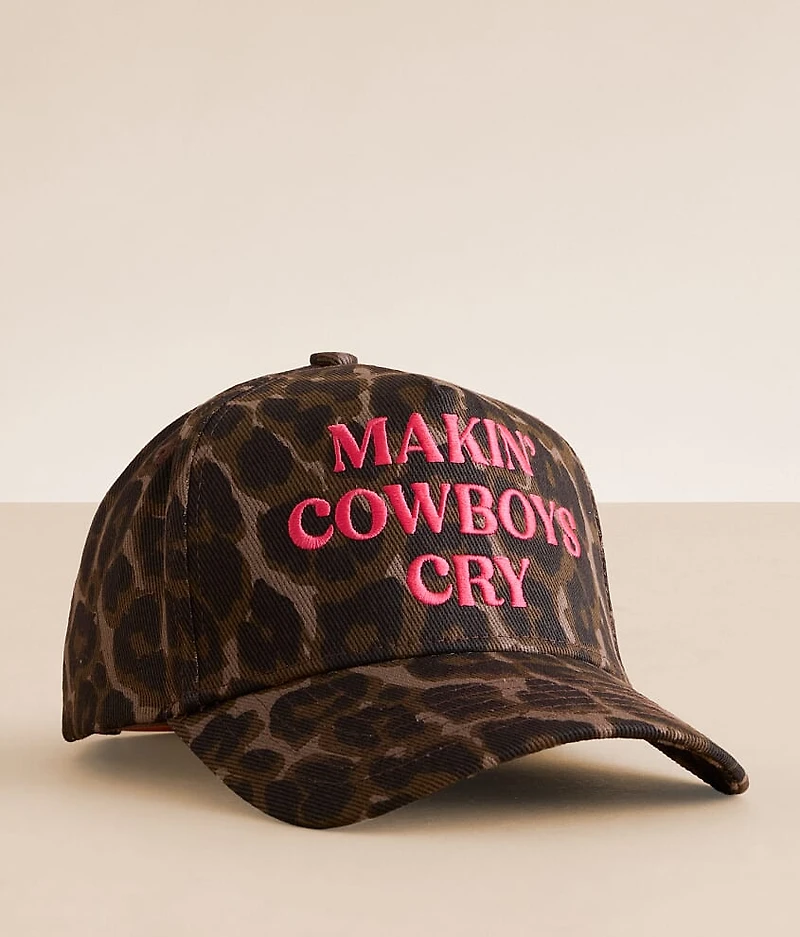 Makin' Cowboys Cry Leopard Baseball Hat