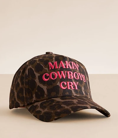 Makin' Cowboys Cry Leopard Baseball Hat
