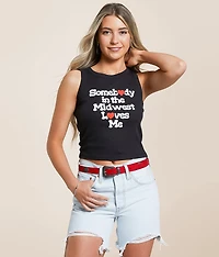 Somebody The Midwest Loves Me Tank Top