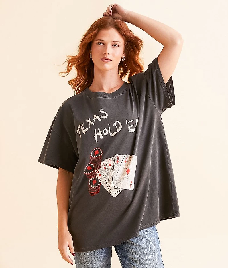Texas Hold 'Em Oversized T-Shirt