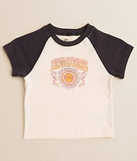 Girls - Stay Sunny Raglan T-Shirt