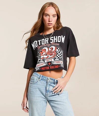 1975 Motor Show Cropped T-Shirt