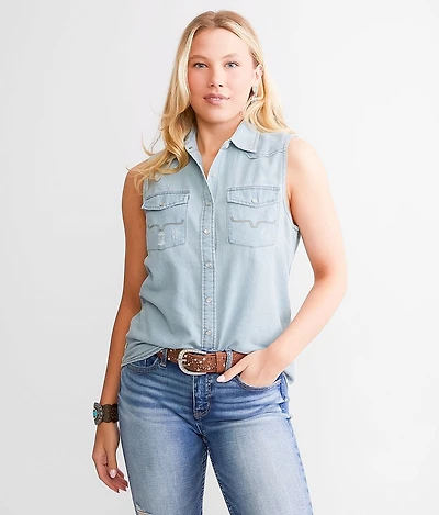 Lorena Denim Tank Top