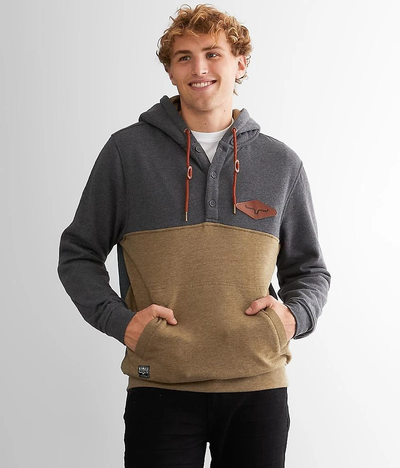Ogden Hooded Henley Sweatshirt