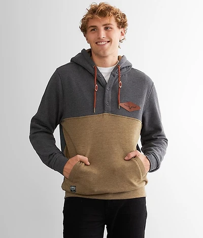 Ogden Hooded Henley Sweatshirt