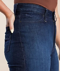 Olivia High Rise Wide Leg Stovepipe Jean