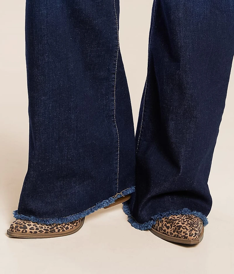 Olivia High Rise Wide Leg Stovepipe Jean