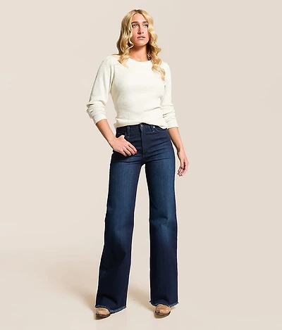 Olivia High Rise Wide Leg Stovepipe Jean
