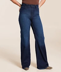 Olivia High Rise Wide Leg Stovepipe Jean