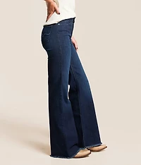 Olivia High Rise Wide Leg Stovepipe Jean