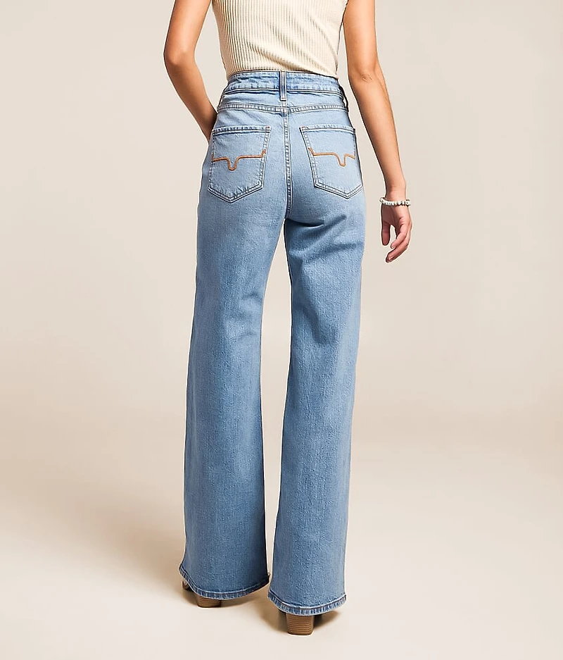 Zoey High Rise Stovepipe Wide Leg Stretch Jean