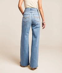 Zoey High Rise Stovepipe Wide Leg Stretch Jean