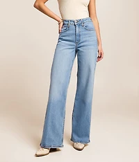 Zoey High Rise Stovepipe Wide Leg Stretch Jean