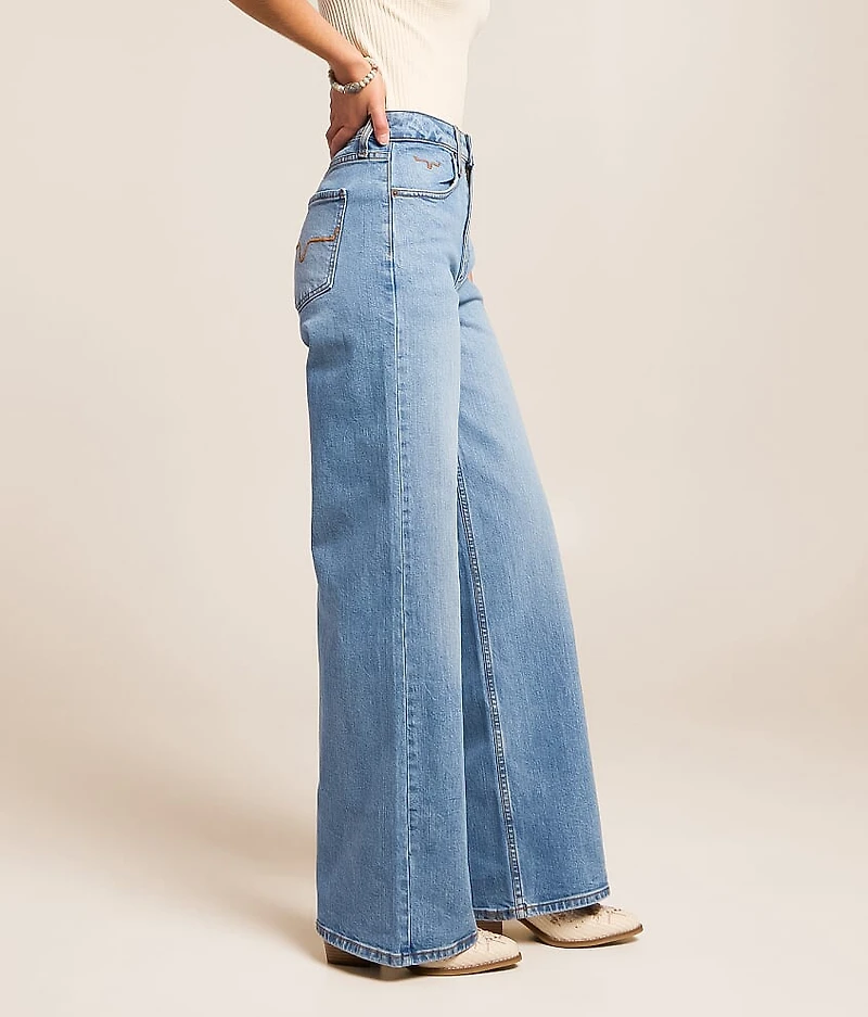 Zoey High Rise Stovepipe Wide Leg Stretch Jean