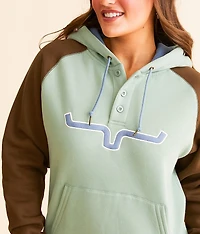 Amigo Hooded Henley Sweatshirt