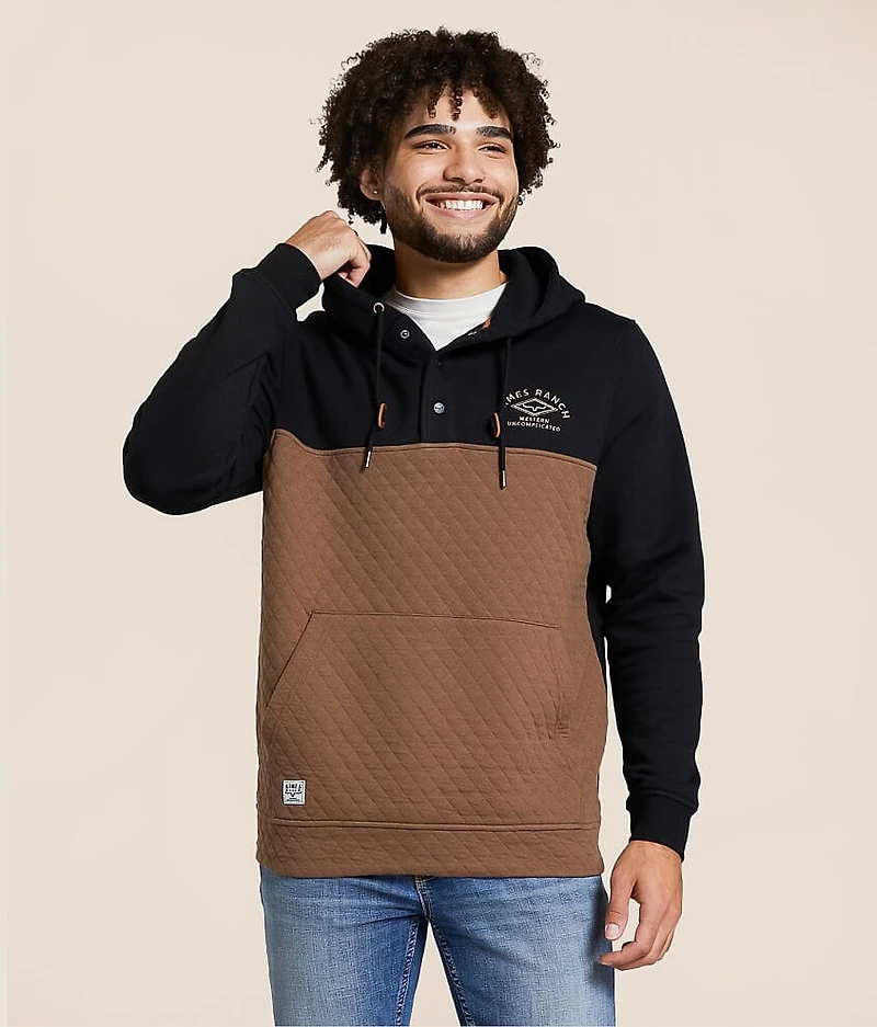 Ogden Hooded Henley Sweatshirt