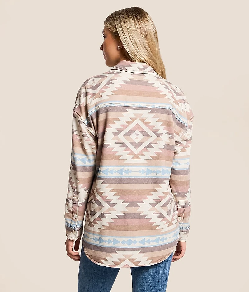 Judith Blanket Washed Henley Pullover