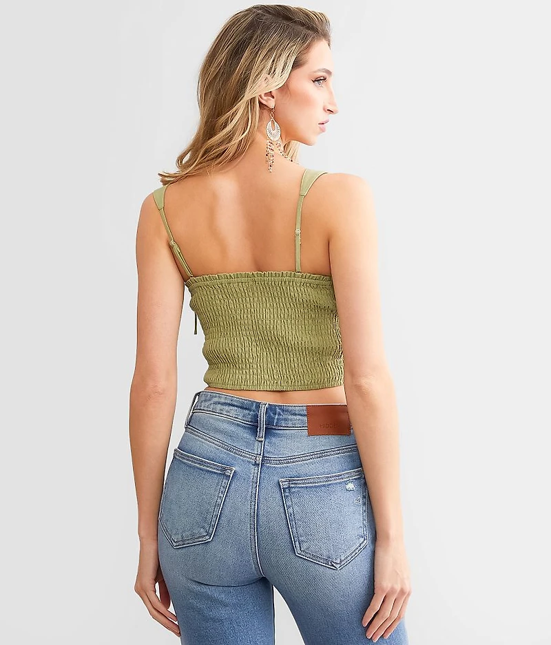 Cropped Corset Tank Top