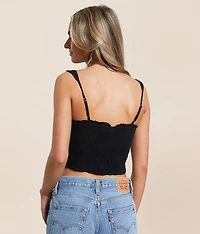 Corset Cropped Tank Top