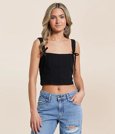 Corset Cropped Tank Top
