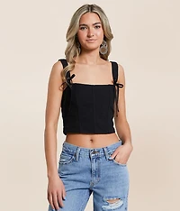 Corset Cropped Tank Top