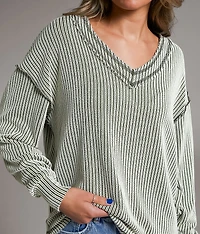 Ribbed Knit Top