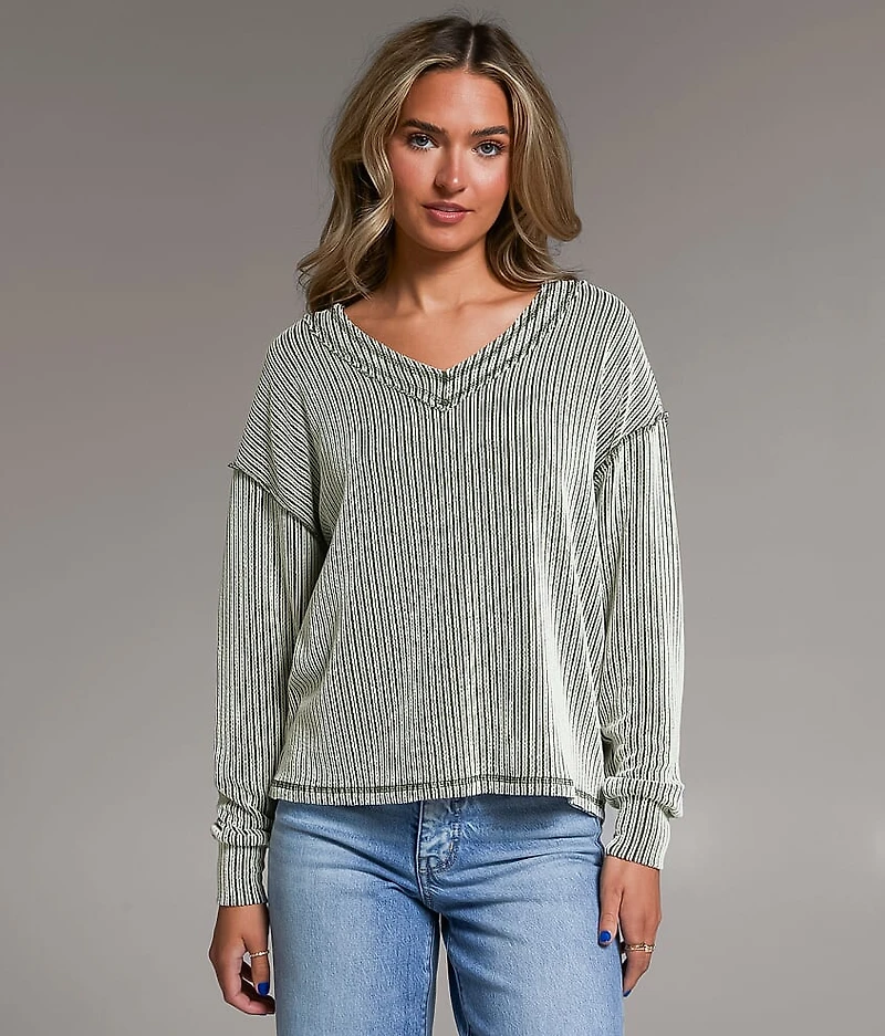 Ribbed Knit Top