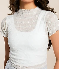 Floral Mesh Top