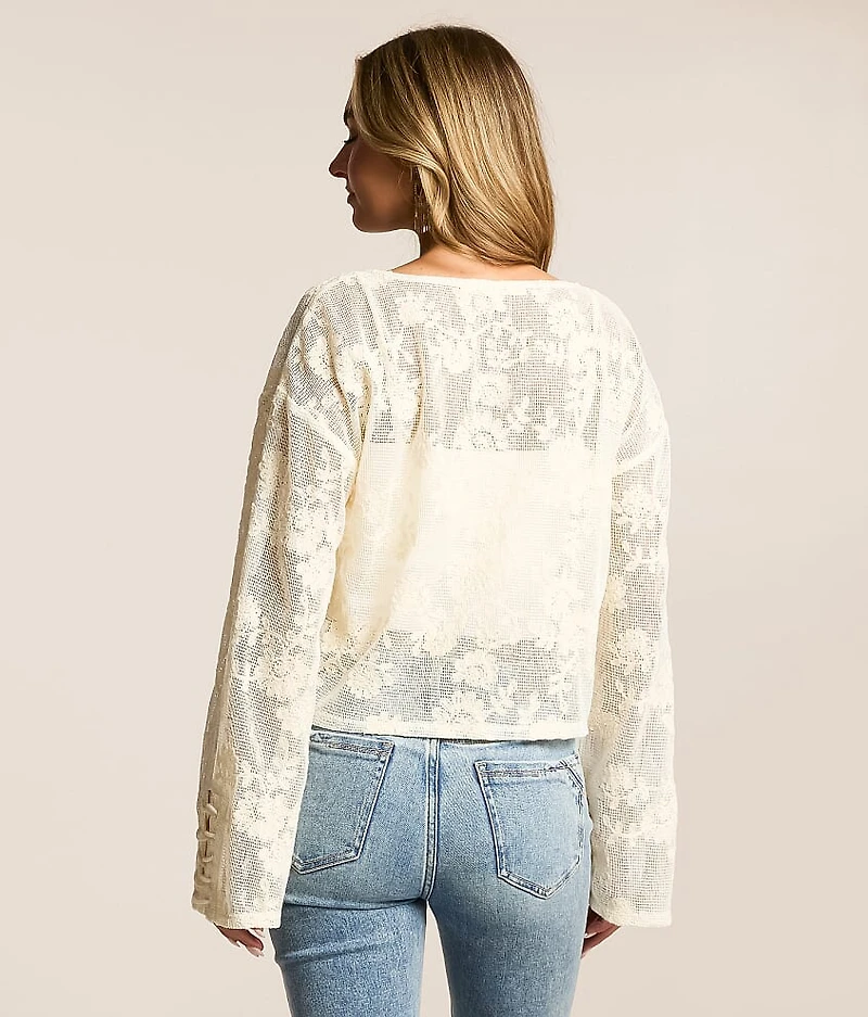 Floral Crochet Top